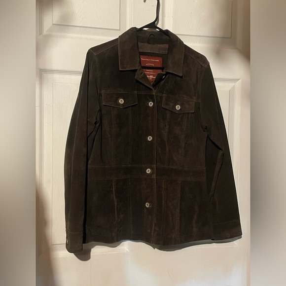 Eddie Bauer washable suede jacket - Picture 5 of 6